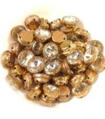 Premium Round Faceted Clip Stones in Gold Claw Setting (28SS)(20Pc) - Image 20