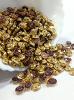 Premium Clip Stones | Gold-Plated Oval Stone Settings (10x14)(20Pc) - Image 22