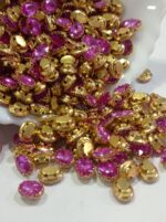 Premium Clip Stones | Gold-Plated Oval Stone Settings (10x14)(20Pc) - Image 14