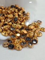 Premium Clip Stones | Gold-Plated Oval Stone Settings (10x14)(20Pc) - Image 9