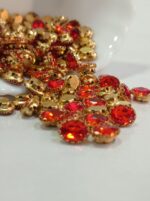 Premium Clip Stones | Gold-Plated Oval Stone Settings (10x14)(20Pc) - Image 8