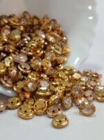 Premium Clip Stones | Gold-Plated Oval Stone Settings (10x14)(20Pc) - Image 5