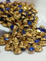 Premium Clip Stones | Gold-Plated Oval Stone Settings (10x14)(20Pc) - Image 4