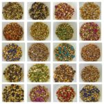 Premium Clip Stones | Gold-Plated Oval Stone Settings (8x10)(20Pc)