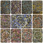 Teardrop Kundan Stones in Gold-Finished Settings (6x8)(50g)