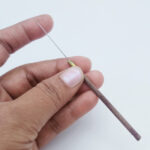 Professional Aari & Zardhosi Embroidery Needle with Wooden Grip