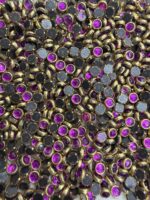 Round Kundan Stones in Gold-Finished Prong Settings(4mm)(50g) - Image 10