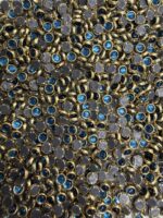 Round Kundan Stones in Gold-Finished Prong Settings(4mm)(50g) - Image 2