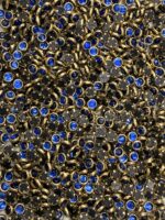 Round Kundan Stones in Gold-Finished Prong Settings(4mm)(50g) - Image 3