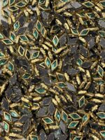 Gold-Plated Rhombus/Diamond Kundan Stones in Gold-Finished Settings (4x8)(50g) - Image 9