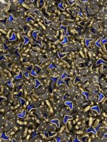 V-Shape (Chevron) Kundan Stones in Gold-Finished Settings (5x6)(50g) - Image 4