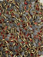 Marquise (Eye/Leaf) Shaped Kundan Stones in Gold Settings (3x6)(50g) - Image 7