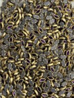 Marquise (Eye/Leaf) Shaped Kundan Stones in Gold Settings (3x6)(50g) - Image 6