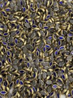 Marquise (Eye/Leaf) Shaped Kundan Stones in Gold Settings (3x6)(50g) - Image 11