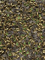 Marquise (Eye/Leaf) Shaped Kundan Stones in Gold Settings (3x6)(50g) - Image 3