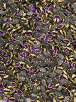 Marquise (Eye/Leaf) Shaped Kundan Stones in Gold Settings (3x6)(50g) - Image 14