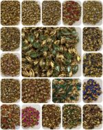 Professional Aari & Jewelry Clip Stone Collection | Eye Shapes (10x5)(20Pc)